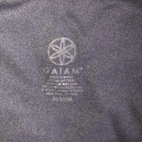 GAIAM Black Lace Up Skinny Cropped High Rise Active Leggings Pant Size Medium - Picture 7 of 8